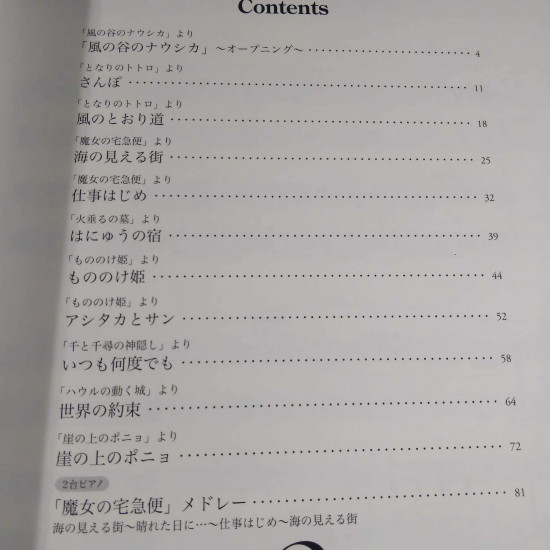 Studio Ghibli 2 - Music Score for Piano Duo - Advanced