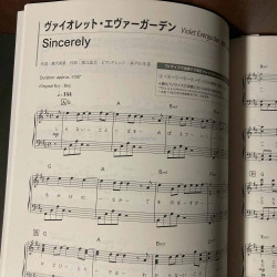 Piano Solo / Anime Song Piano 10 Golden Hits  PINK Love in Notes 