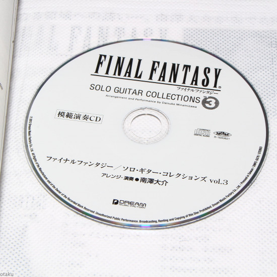 Final Fantasy Solo Guitar Collections Vol. 3 Tab Music Score and CD