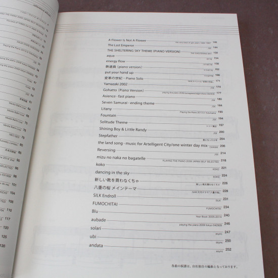 Ryuichi Sakamoto - Piano Score   63 titles