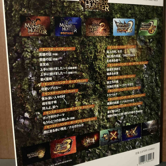 Monster Hunter Best - Piano Score Music Book