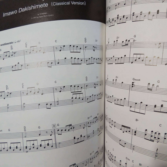 YOSHIKI Eternal Melody II Piano Solo Music Score 