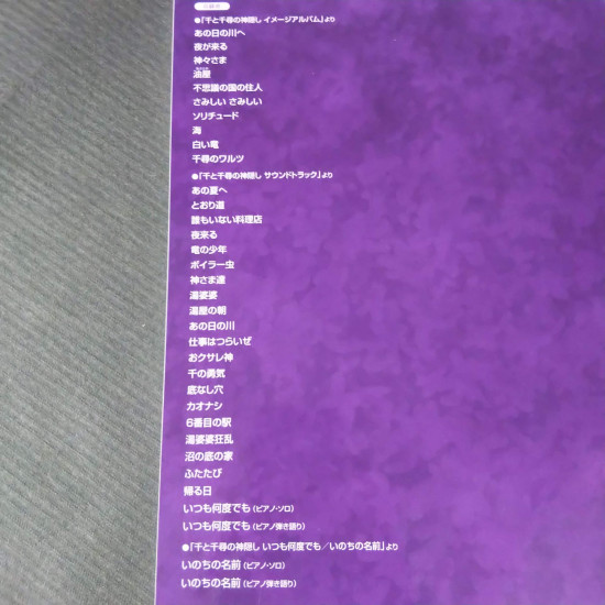 Spirited Away Piano Solo Score Image Album Soundtrack