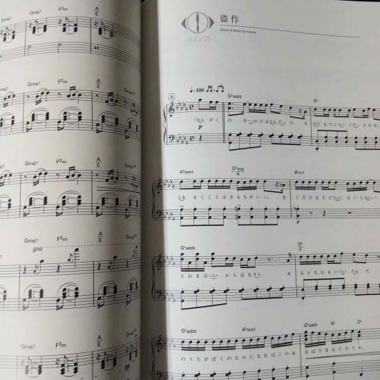 Yorushika - Tosaku /  SOSAKU Piano Solo Music Score Book 