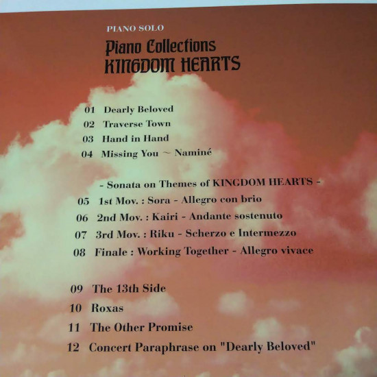 Piano Collections Kingdom Hearts - Sheet Music Score 