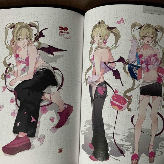 BLUE collage JNR Artworks Illustration Making