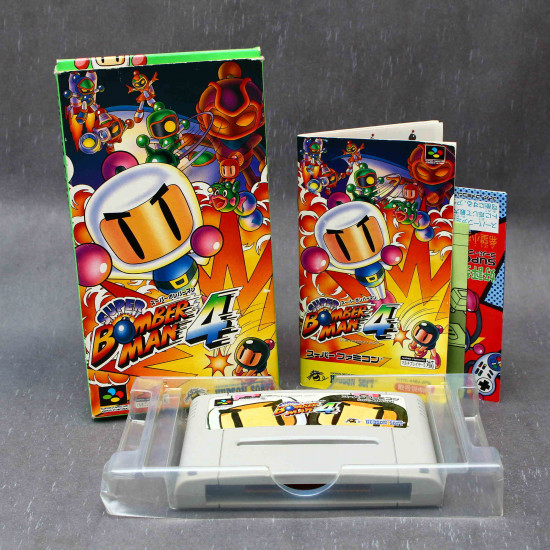 SUPER BOMBERMAN 4 Super Nintendo Superfamicom Video Game Japan Version