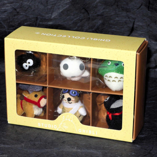 Ghibli Collection Set 2 - Set of 6 Mini Keychain Plush.