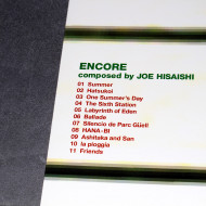 Joe Hisaishi Encore Piano Score