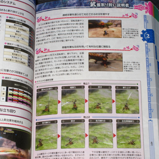 Monster Hunter 3G Tri G - Note Official Guide Book