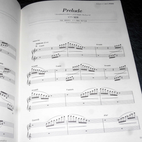 Final Fantasy Prelude Piano Score